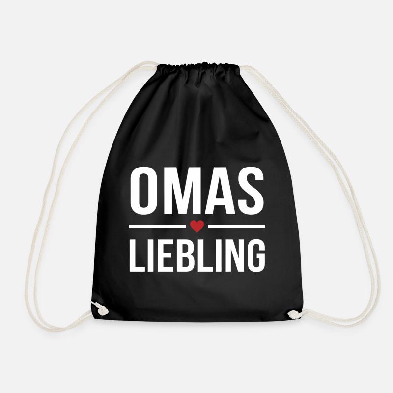 Omas Liebling German Grandma Favorite Gift - Turnbeutel - Schwarz