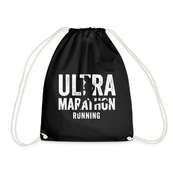 Ultra Marathon Running - Drawstring Bag - black - Front