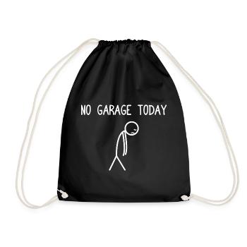 Pas de garage aujourd’hui. Passionné de voitures, mécanicien. - Sac de sport léger - noir - Devant
