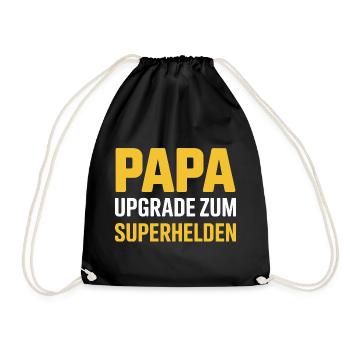 Papa Level Experte Gamer Spruch Zocken Gaming - Turnbeutel - Schwarz - Vorne