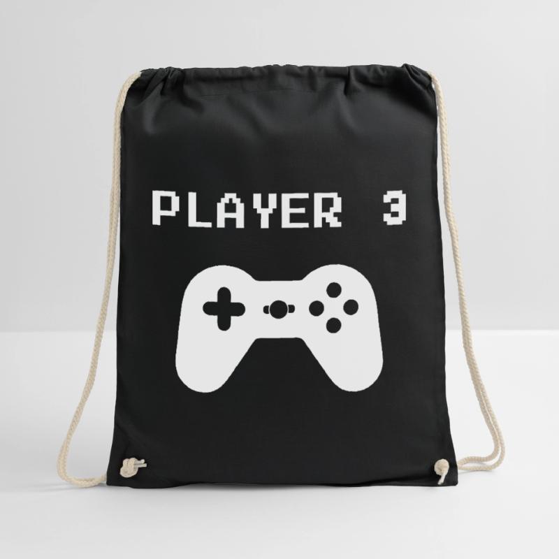 Retro Pixel Controller Turnbeutel