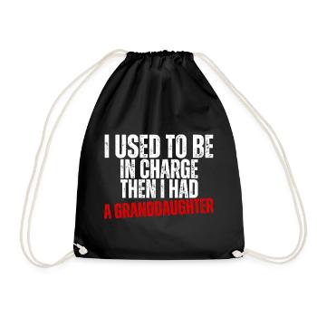 Be in Charge Then I Had A Daughter Funny dad - Sac de sport léger - noir - Devant