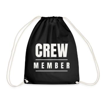 Crew Member Bold Team Staff Event Festival Gruppe - Turnbeutel - Schwarz - Vorne