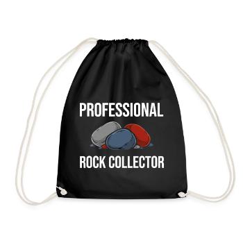 Géologie offerte par collectionneurs professionnels de pierres - Sac de sport léger - noir - Devant