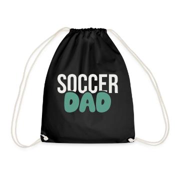 Football Style Papa Audacieux - Sac de sport léger - noir - Devant