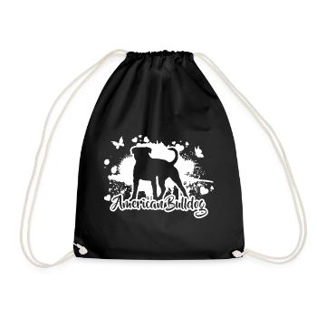 AMERICAN BULLDOG Dogs Mama Dog Wilsigns - Drawstring Bag - black - Front