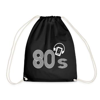 Die 80er Jahre - Turnbeutel - Schwarz - Vorne
