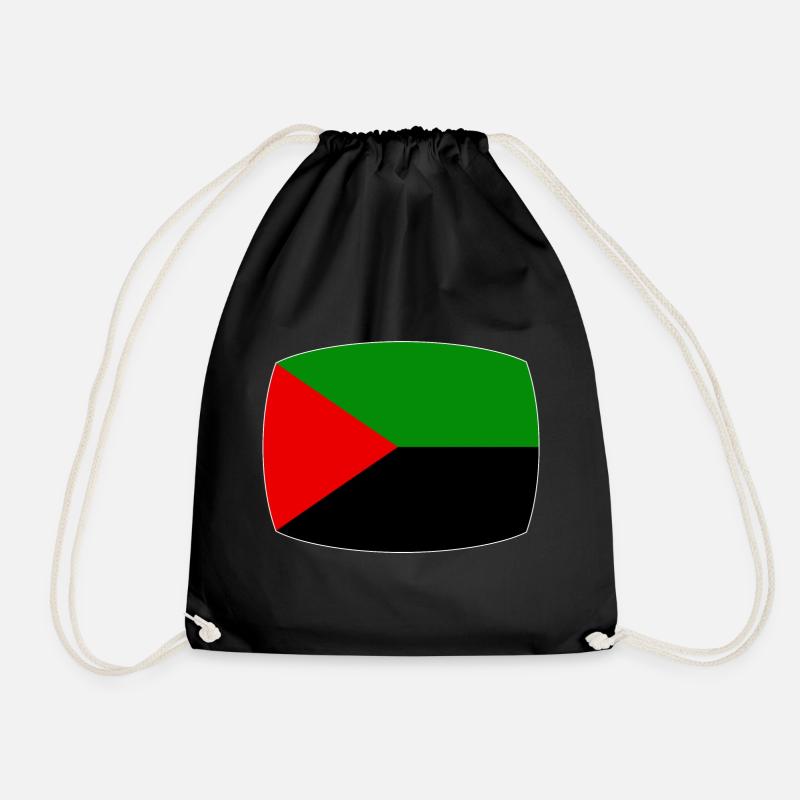 Martinique drapeau rouge vert noir - Sac de sport léger - noir