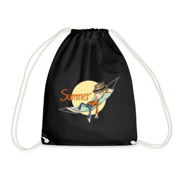 summer - Turnbeutel - Schwarz - Vorne