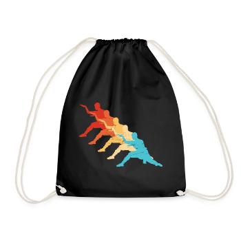 Martial Arts Wushu Kungfu Women Kung Fu Men - Drawstring Bag - black - Front