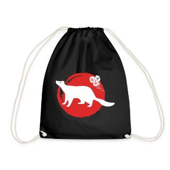 Marten Silhouette Japonaise - Sac de sport léger - noir - Devant