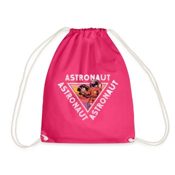 Astronaut Raumfahrt Raumanzug Galaxie - Turnbeutel - Fuchsia - Vorne