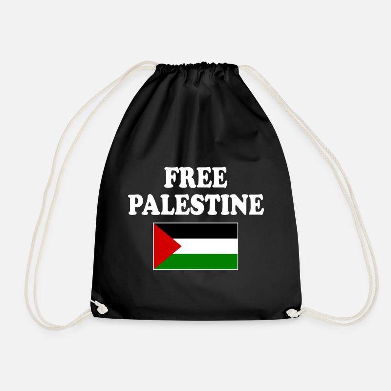 Free palestine - Turnbeutel - Schwarz