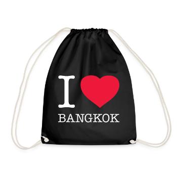 I LOVE BANGKOK - Drawstring Bag - black - Front