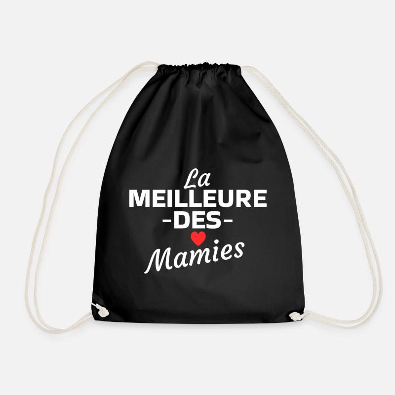 The best of grannies - Drawstring Bag - black
