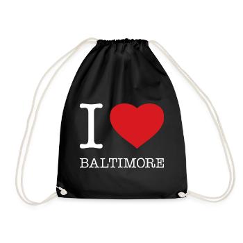 I LOVE BALTIMORE - Turnbeutel - Schwarz - Vorne