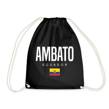 Ambato Équateur Équatoriens - Sac de sport léger - noir - Devant