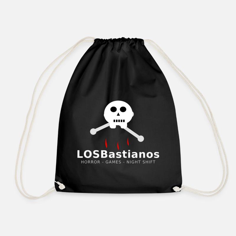 LosBastianos „Blutnacht“ – Skull & Bones - Turnbeutel - Schwarz