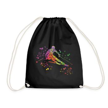 Ski alpin Sports d’hiver Ski nordique - Sac de sport léger - noir - Devant