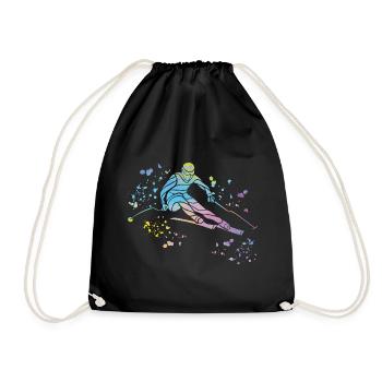 Ski alpin Sports d’hiver Ski nordique - Sac de sport léger - noir - Devant