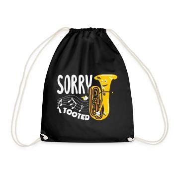Vintage Euphonium Player - Drawstring Bag - black - Front