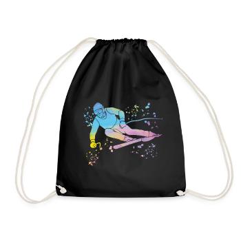 Ski alpin Sports d’hiver Ski nordique - Sac de sport léger - noir - Devant