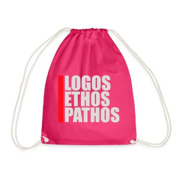 Logos Ethos Pathos Rhétorique Étudiant en Philosophie - Sac de sport léger - fuchsia - Devant