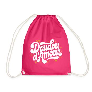 Liebes-Kuscheltier - Turnbeutel - Fuchsia - Vorne