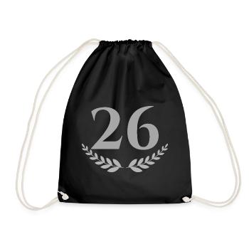 26 - Drawstring Bag - black - Front
