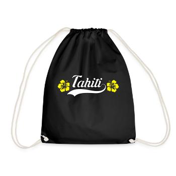 Tahiti hibiscus - Sac de sport léger - noir - Devant