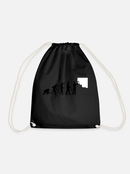 evolution_painters_062012_a_2c - Drawstring Bag - black