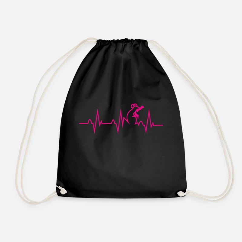 Heartbeat Rattenfänger, magenta - Turnbeutel - Schwarz