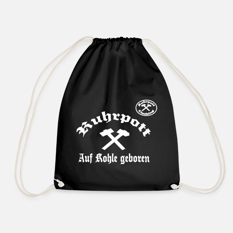 Ruhr, born on coal by RPC - Drawstring Bag - black