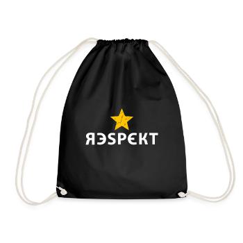 Respekt - Turnbeutel - Schwarz - Vorne