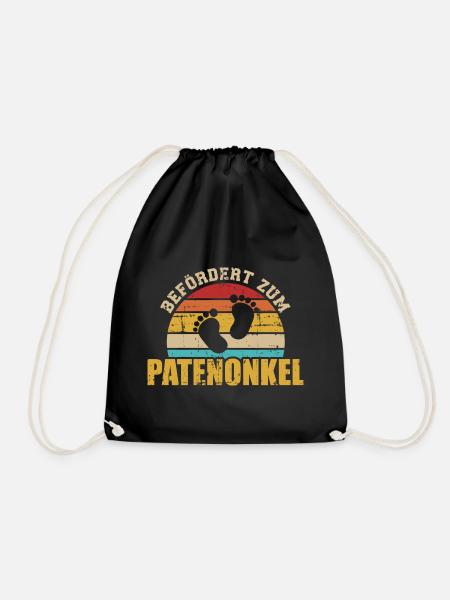 Patenonkel - Turnbeutel - Schwarz