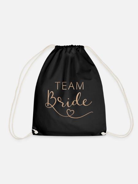 Team Bride / Crew / JGA Jungesellinnenabschied - Turnbeutel - Schwarz