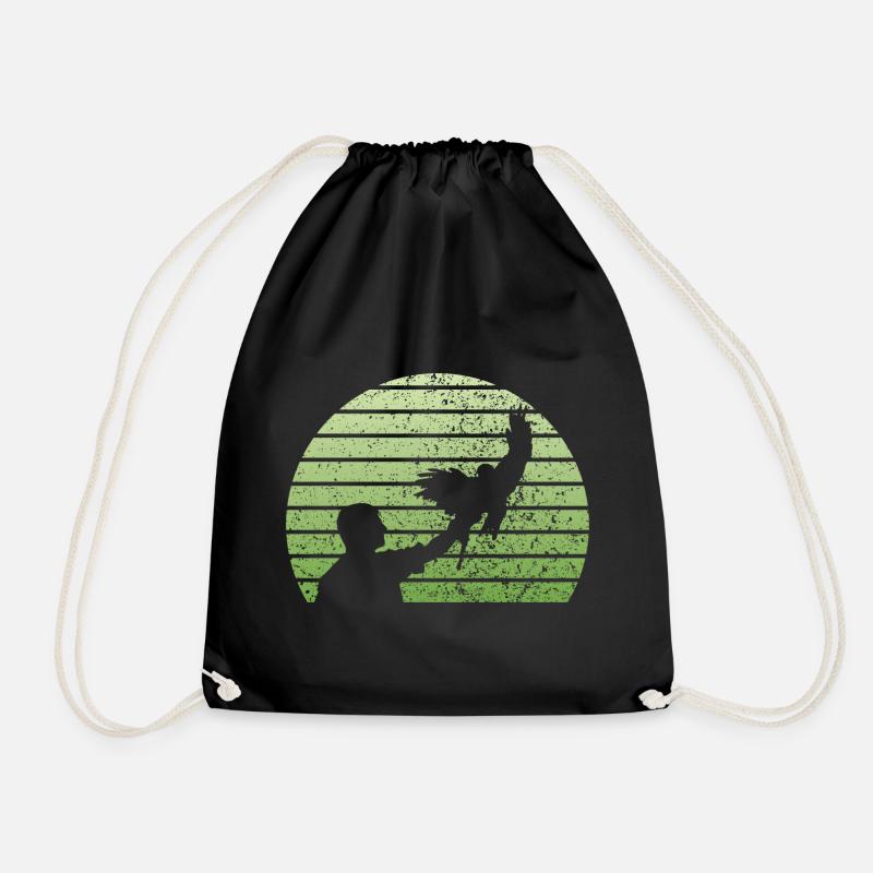 Falconer - Drawstring Bag - black