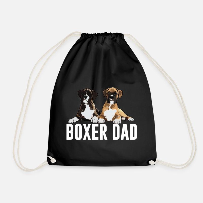 Boxer Hund Boxer Papa - Turnbeutel - Schwarz