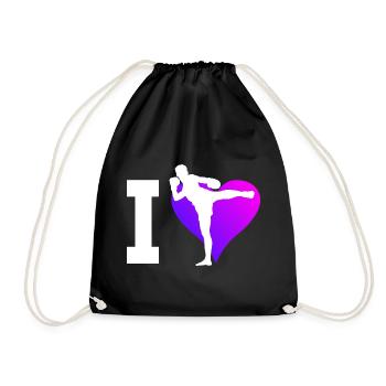 Boxe Thaï Hommes Boxe Thaï Boxeur Thaï Boxe Thaï - Sac de sport léger - noir - Devant