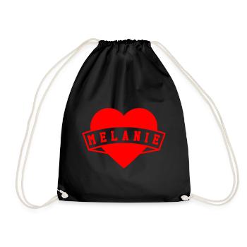 Melanie Herzen - Drawstring Bag - black - Front