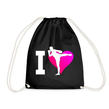 Thaï Boxe Hommes Thaïlandais Boxeur Femmes Thaï Boxe Muay Thai - Sac de sport léger - noir - Devant