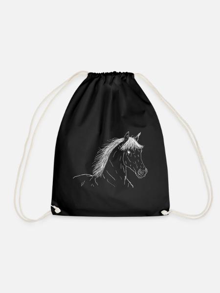 Cheval - Sac de sport léger - noir