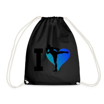 Thai Boxing Thai Boxer Women Thaiboxing Men - Drawstring Bag - black - Front
