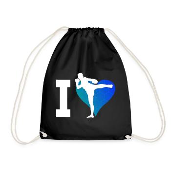 Muay Thai Boxe Thaï Homme Boxe Thaï Femmes - Sac de sport léger - noir - Devant