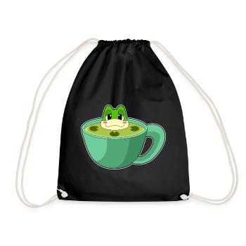 Mug grenouille - Sac de sport léger - noir - Devant