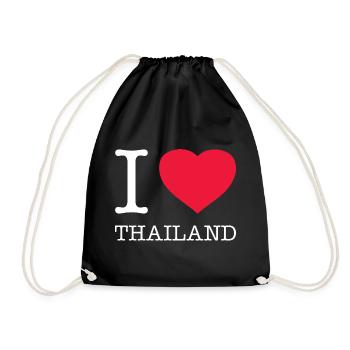 I LOVE THAILAND - Drawstring Bag - black - Front