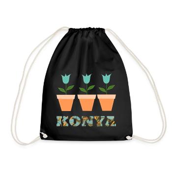 konya e 204 - Turnbeutel - Schwarz - Vorne