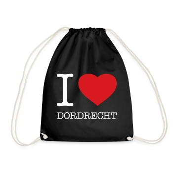 I LOVE DORDRECHT - Turnbeutel - Schwarz - Vorne