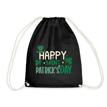 Joyeuse journée de la Saint-Patrick - Sac de sport léger - noir - Devant