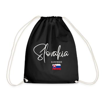 Slovak roots, I love Slovakia - Drawstring Bag - black - Front